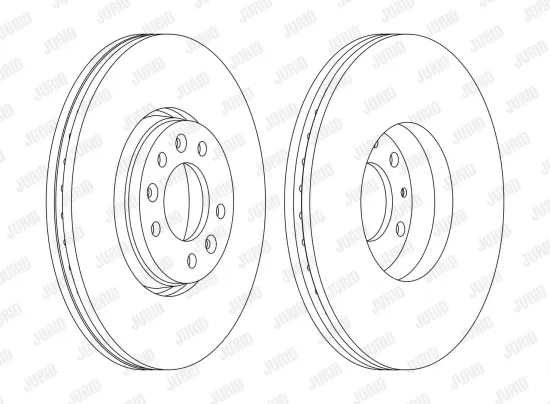 Bremsscheibe Vorderachse JURID 562622JC-1 Bild Bremsscheibe Vorderachse JURID 562622JC-1
