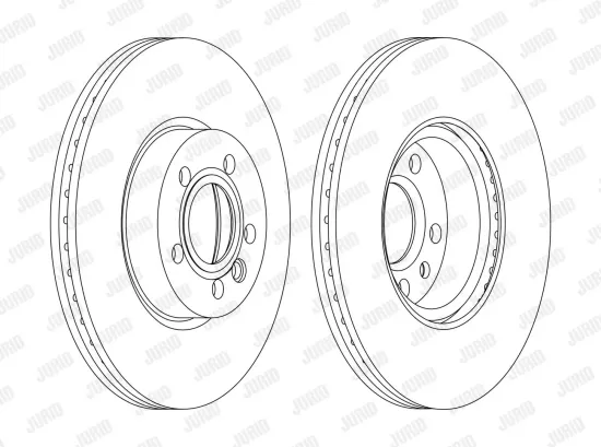 Bremsscheibe Vorderachse JURID 562626JC-1 Bild Bremsscheibe Vorderachse JURID 562626JC-1