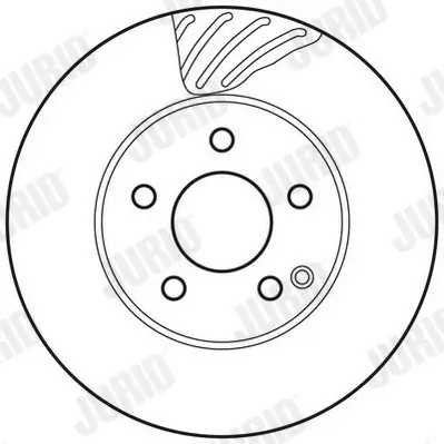 Bremsscheibe Vorderachse JURID 562627JC Bild Bremsscheibe Vorderachse JURID 562627JC