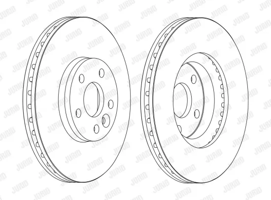 Bremsscheibe Vorderachse JURID 562628JC-1 Bild Bremsscheibe Vorderachse JURID 562628JC-1