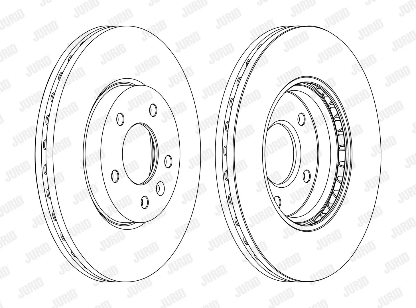 Bremsscheibe Vorderachse JURID 562631JC-1