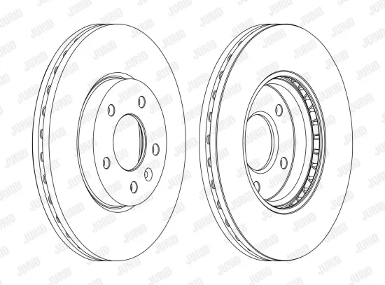 Bremsscheibe Vorderachse JURID 562631JC Bild Bremsscheibe Vorderachse JURID 562631JC
