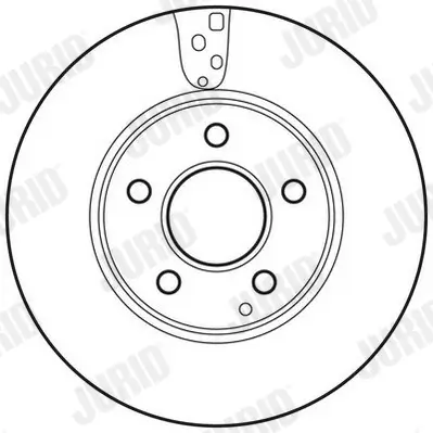 Bremsscheibe Vorderachse JURID 562637JC Bild Bremsscheibe Vorderachse JURID 562637JC