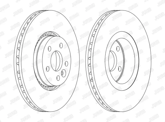Bremsscheibe Vorderachse JURID 562643JC Bild Bremsscheibe Vorderachse JURID 562643JC