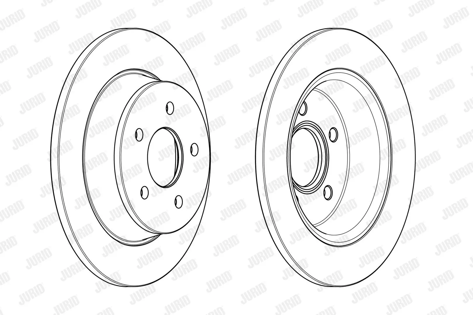 Bremsscheibe Hinterachse JURID 562655JC