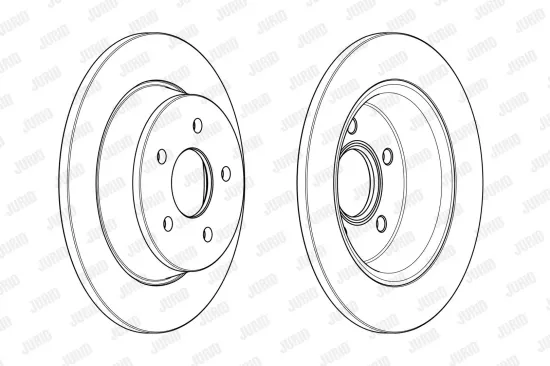 Bremsscheibe Hinterachse JURID 562655JC Bild Bremsscheibe Hinterachse JURID 562655JC