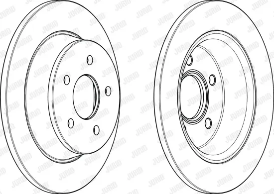 Bremsscheibe Hinterachse JURID 562655JC Bild Bremsscheibe Hinterachse JURID 562655JC