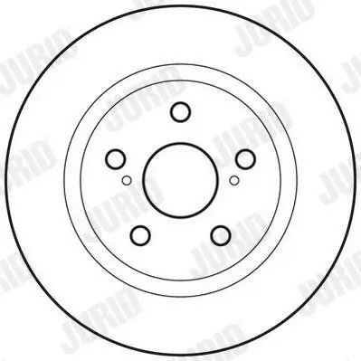 Bremsscheibe Hinterachse JURID 562659JC Bild Bremsscheibe Hinterachse JURID 562659JC