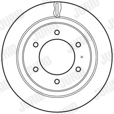 Bremsscheibe Hinterachse JURID 562665JC Bild Bremsscheibe Hinterachse JURID 562665JC