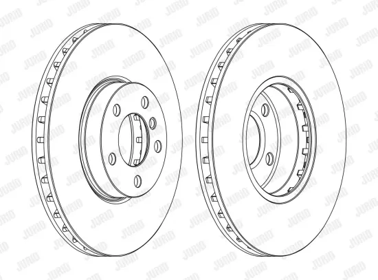 Bremsscheibe Vorderachse JURID 562691JC-1 Bild Bremsscheibe Vorderachse JURID 562691JC-1