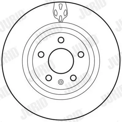 Bremsscheibe Hinterachse JURID 562706JC Bild Bremsscheibe Hinterachse JURID 562706JC