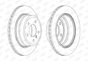 Bremsscheibe Hinterachse JURID 562718JC