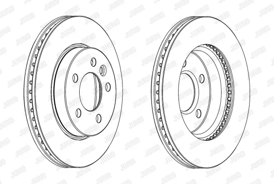 Bremsscheibe Vorderachse JURID 562722JC-1 Bild Bremsscheibe Vorderachse JURID 562722JC-1