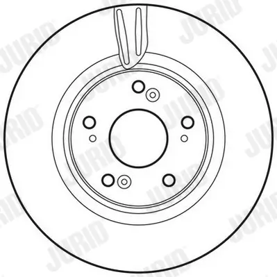 Bremsscheibe Vorderachse JURID 562725JC Bild Bremsscheibe Vorderachse JURID 562725JC