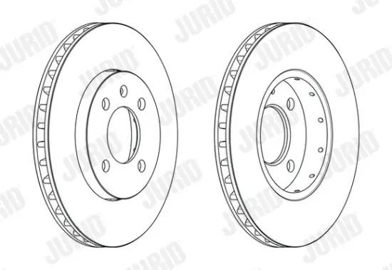 Bremsscheibe Vorderachse JURID 562727JC Bild Bremsscheibe Vorderachse JURID 562727JC