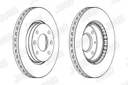 Bremsscheibe Vorderachse JURID 562734JC
