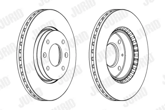Bremsscheibe Vorderachse JURID 562734JC Bild Bremsscheibe Vorderachse JURID 562734JC