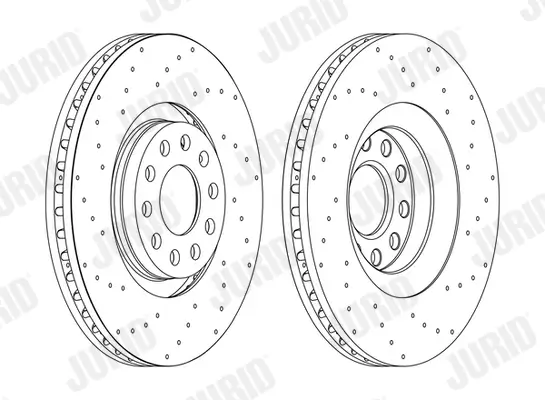 Bremsscheibe Vorderachse JURID 562750JC-1