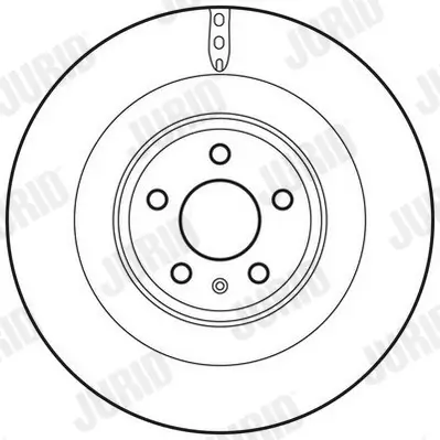Bremsscheibe Hinterachse JURID 562767JC Bild Bremsscheibe Hinterachse JURID 562767JC
