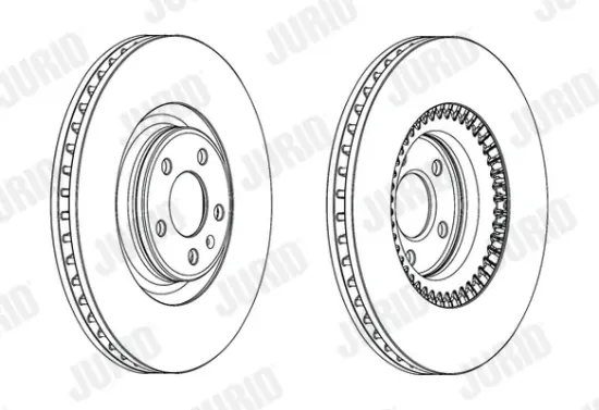 Bremsscheibe Vorderachse JURID 562771JC-1 Bild Bremsscheibe Vorderachse JURID 562771JC-1