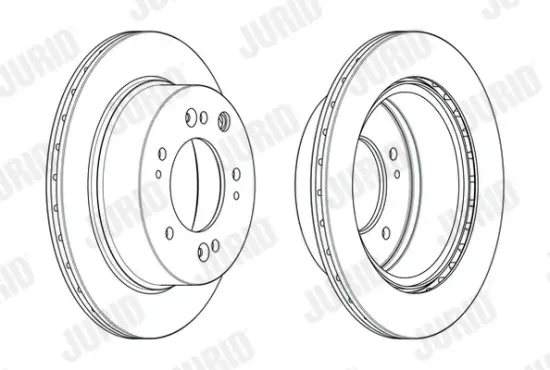 Bremsscheibe Hinterachse JURID 562773JC Bild Bremsscheibe Hinterachse JURID 562773JC