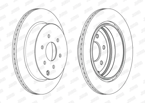 Bremsscheibe Hinterachse JURID 562782JC Bild Bremsscheibe Hinterachse JURID 562782JC