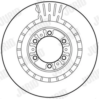 Bremsscheibe Vorderachse JURID 562798JC Bild Bremsscheibe Vorderachse JURID 562798JC