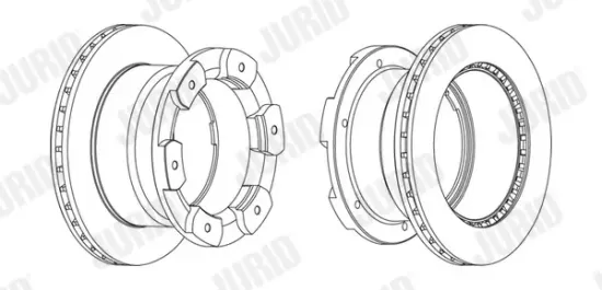 Bremsscheibe JURID 562805JC-1 Bild Bremsscheibe JURID 562805JC-1