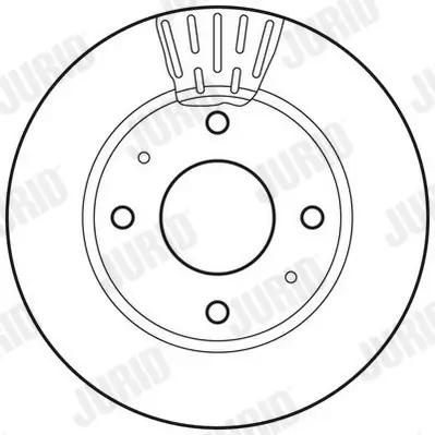 Bremsscheibe Vorderachse JURID 562806JC Bild Bremsscheibe Vorderachse JURID 562806JC