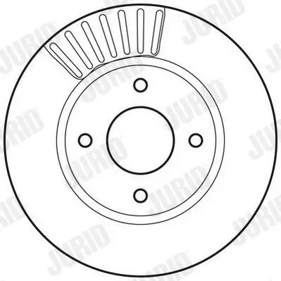 Bremsscheibe Vorderachse JURID 562811JC Bild Bremsscheibe Vorderachse JURID 562811JC