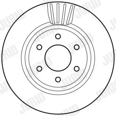 Bremsscheibe Vorderachse JURID 562813JC Bild Bremsscheibe Vorderachse JURID 562813JC