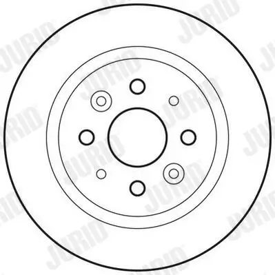 Bremsscheibe Hinterachse JURID 562815JC Bild Bremsscheibe Hinterachse JURID 562815JC