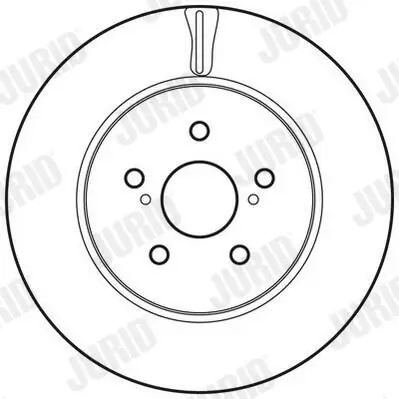 Bremsscheibe Hinterachse JURID 562242JC Bild Bremsscheibe Hinterachse JURID 562242JC
