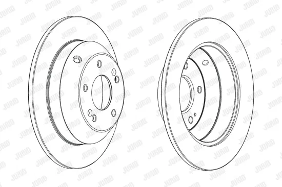 Bremsscheibe Hinterachse JURID 562842JC Bild Bremsscheibe Hinterachse JURID 562842JC
