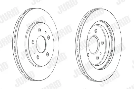 Bremsscheibe Vorderachse JURID 562853JC Bild Bremsscheibe Vorderachse JURID 562853JC