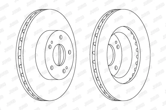 Bremsscheibe Vorderachse JURID 562873JC Bild Bremsscheibe Vorderachse JURID 562873JC