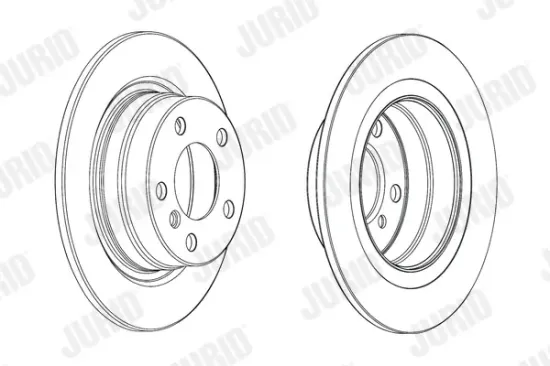 Bremsscheibe Hinterachse JURID 562905JC Bild Bremsscheibe Hinterachse JURID 562905JC