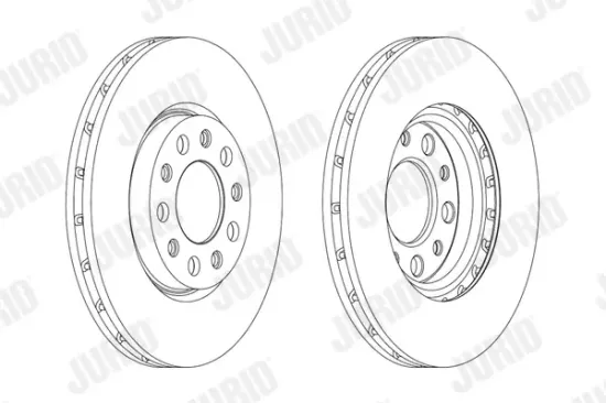 Bremsscheibe Vorderachse JURID 562916JC Bild Bremsscheibe Vorderachse JURID 562916JC