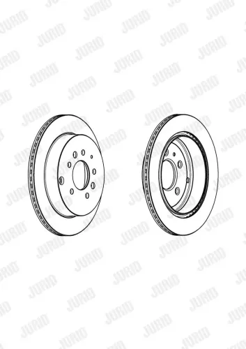 Bremsscheibe Hinterachse JURID 562923JC Bild Bremsscheibe Hinterachse JURID 562923JC