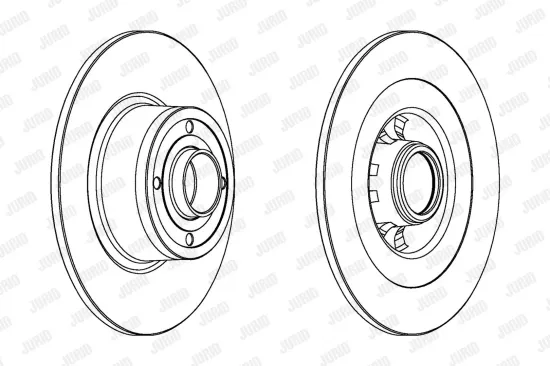 Bremsscheibe Hinterachse JURID 562935JC-1 Bild Bremsscheibe Hinterachse JURID 562935JC-1