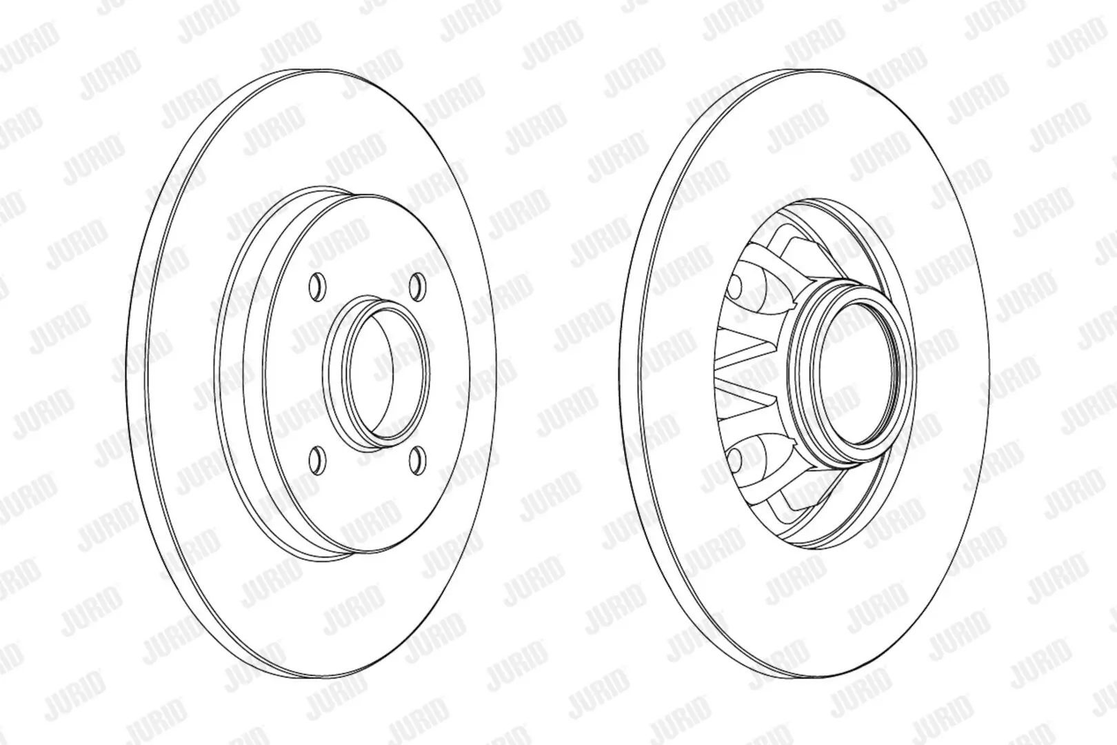 Bremsscheibe Hinterachse JURID 562937JC-1