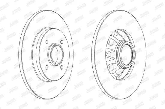 Bremsscheibe Hinterachse JURID 562937JC-1 Bild Bremsscheibe Hinterachse JURID 562937JC-1
