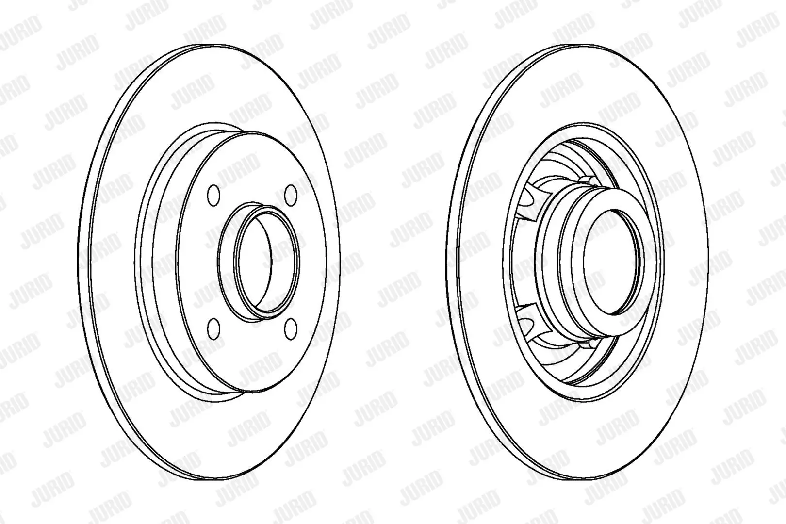 Bremsscheibe Hinterachse JURID 562938JC-1