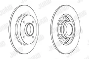 Bremsscheibe JURID 562938JC-1