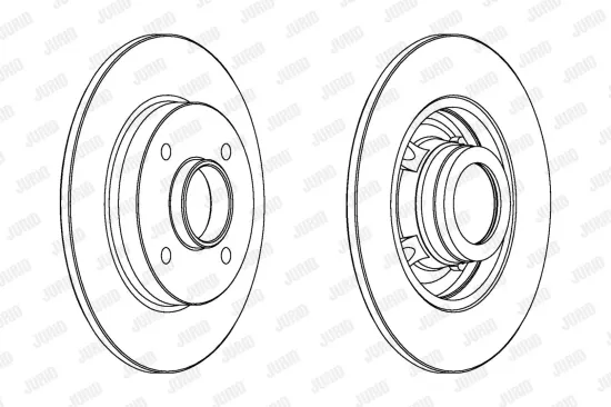 Bremsscheibe Hinterachse JURID 562938JC-1 Bild Bremsscheibe Hinterachse JURID 562938JC-1