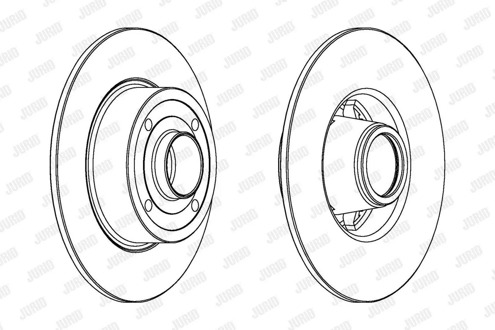 Bremsscheibe Hinterachse JURID 562939JC-1