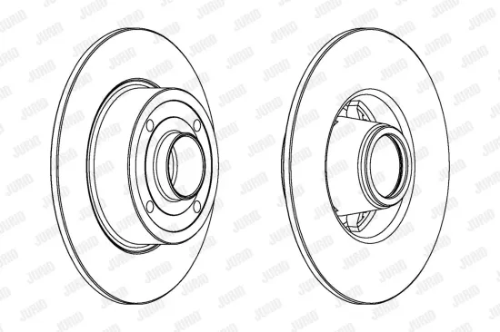 Bremsscheibe Hinterachse JURID 562939JC-1 Bild Bremsscheibe Hinterachse JURID 562939JC-1