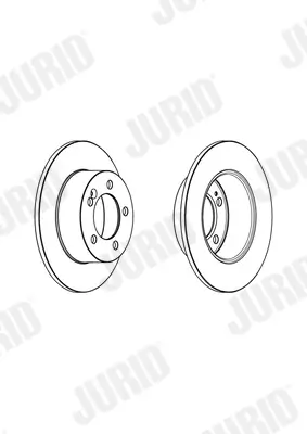 Bremsscheibe Hinterachse JURID 562940JC Bild Bremsscheibe Hinterachse JURID 562940JC