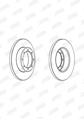 Bremsscheibe Hinterachse JURID 562941JC Bild Bremsscheibe Hinterachse JURID 562941JC