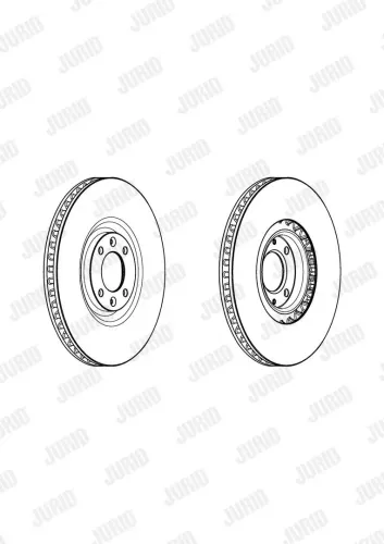 Bremsscheibe Vorderachse JURID 562942JC Bild Bremsscheibe Vorderachse JURID 562942JC
